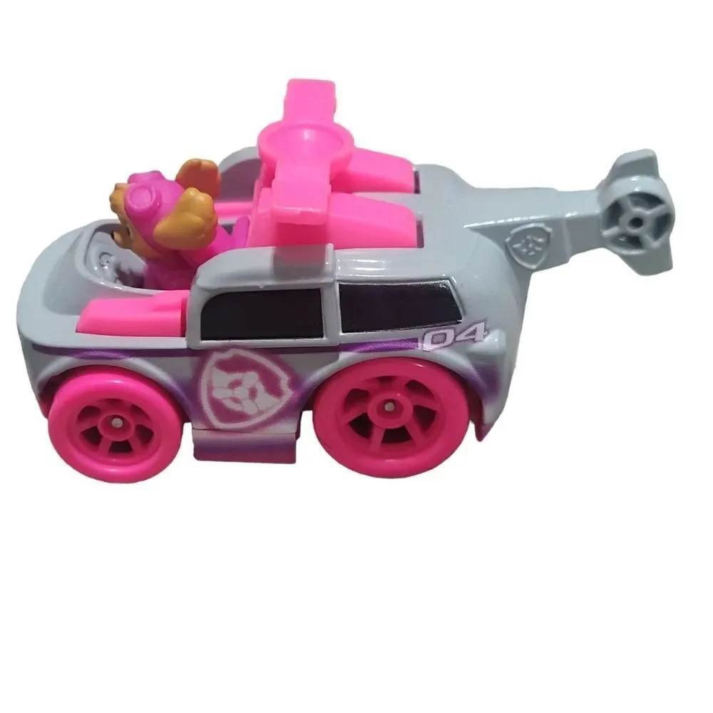 Paw Patrol neon die-cast rescue vehicle set